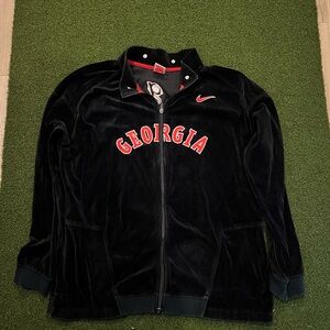 Vintage Nike Georgia Black Velour Jacket